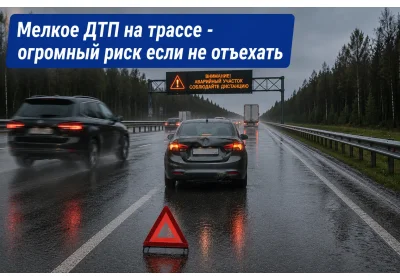 Стоять на месте после ДТП кажется правильным — и именно это чаще всего убивает