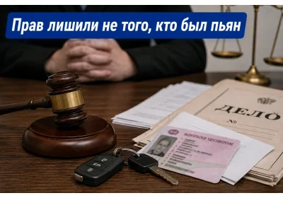 Прав лишили не того, кто был пьян