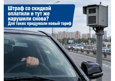Штраф со скидкой оплатили и тут же нарушили снова? Для таких придумали новый тариф