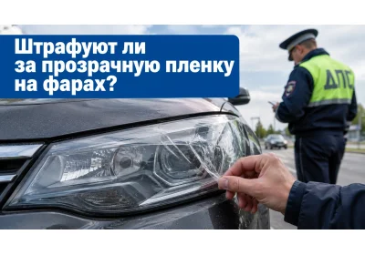 Прозрачная пленка на стеклах законна, а на фарах нет