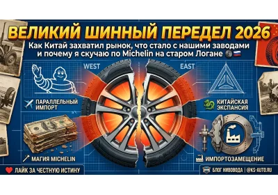 Великий шинный передел 2026: Как Китай "по тихому" захватил рынок, что стало с нашими заводами и почему я скучаю по Michelin