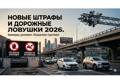 Новые штрафы и дорожные ловушки 2026 года: к чему готовиться водителям прямо сейчас