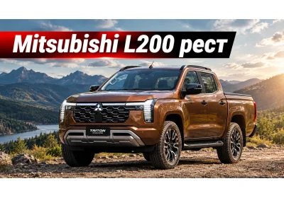 Mitsubishi L200 примерил брутальный дизайн нового Pajero