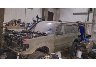 История жизни Lexus LX450!! Часть 68!! Крылья и другие преобразования!!!!!
