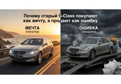 Почему старый S-Class покупают как мечту, а продают как ошибку