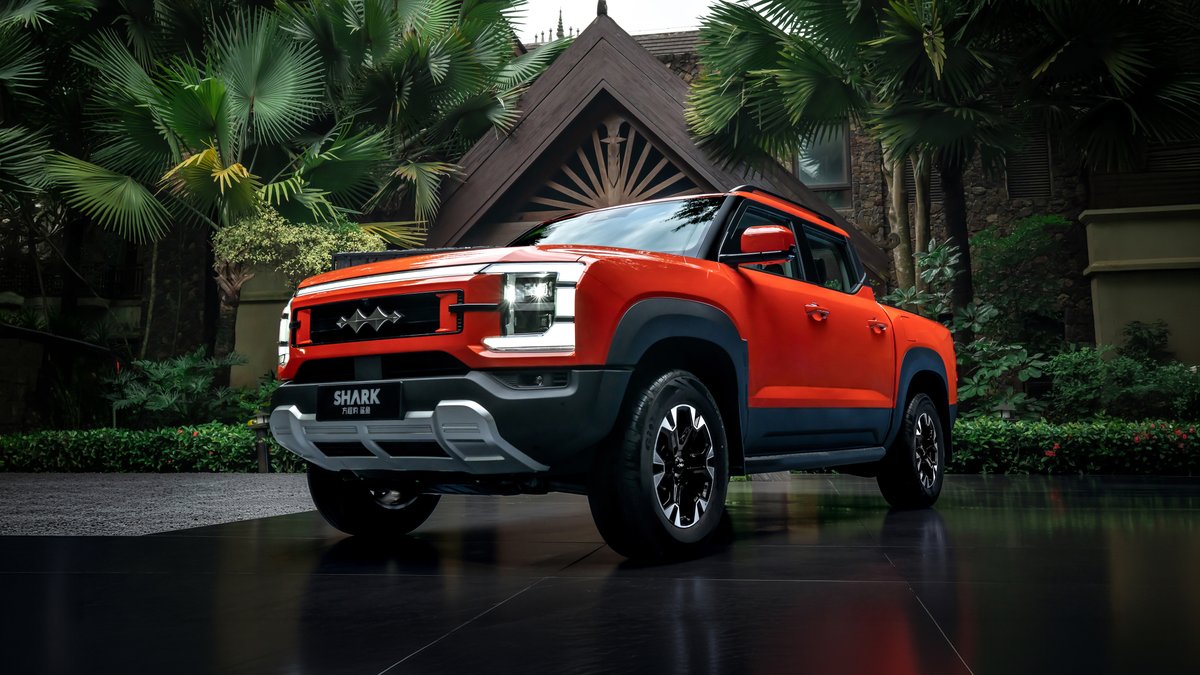 Fang Cheng Bao Shark: новый гибридный пикап BYD на платформе Bao 5