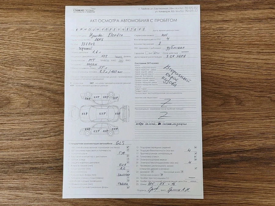 Hyundai Elantra, 2008г., передний привод, механика