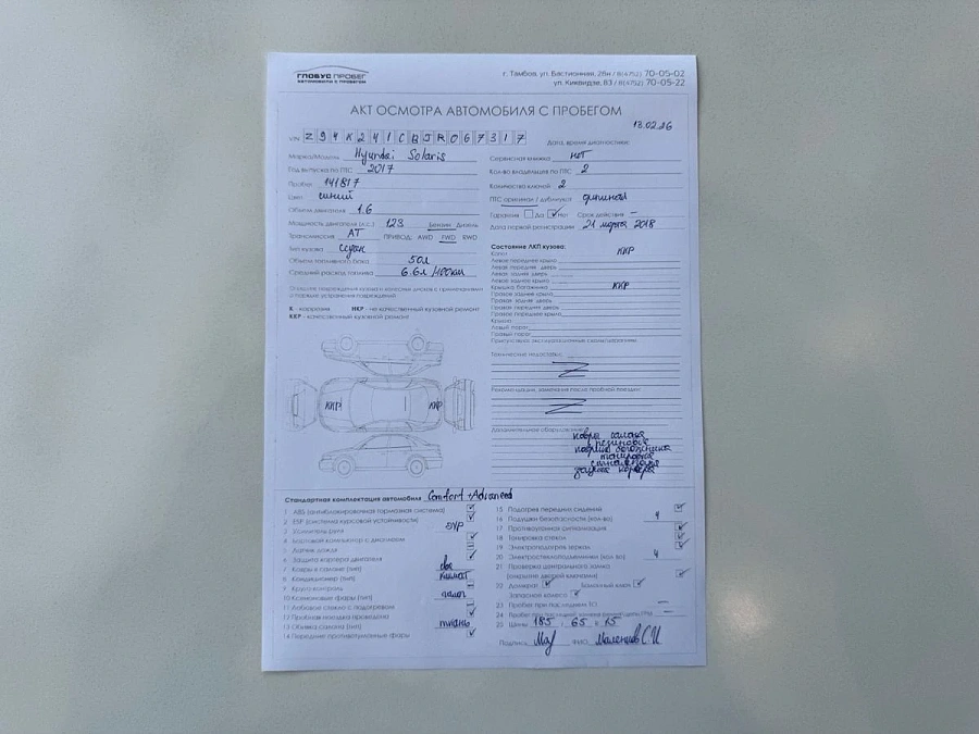 Hyundai Solaris, 2017г., передний привод, автомат