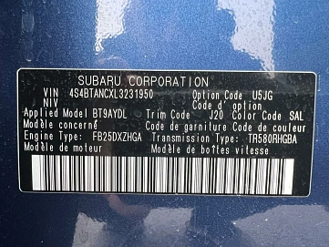 Subaru Outback, 2020г, передний привод, автомат