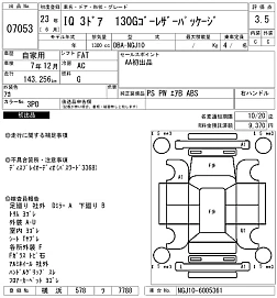Toyota iQ, 2011г, передний привод, вариатор