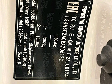 Changan UNI-K, 2024г, полный привод, автомат