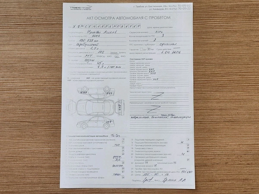 Hyundai Accent, 2006г., передний привод, механика