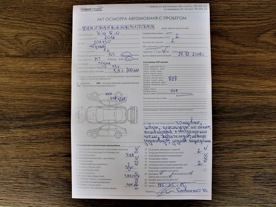Kia Rio, 2016г., передний привод, механика