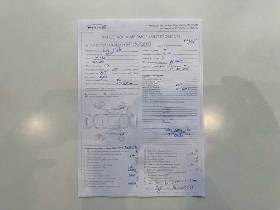 Ford Fiesta, 2015г., передний привод, автомат