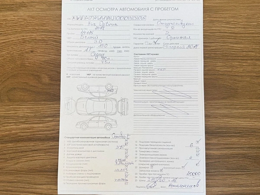 Kia Optima, 2018г., передний привод, автомат