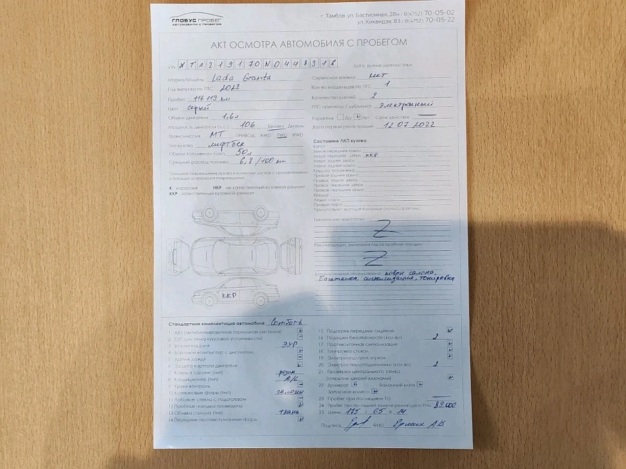 Lada (ВАЗ) Granta, 2022г., передний привод, механика