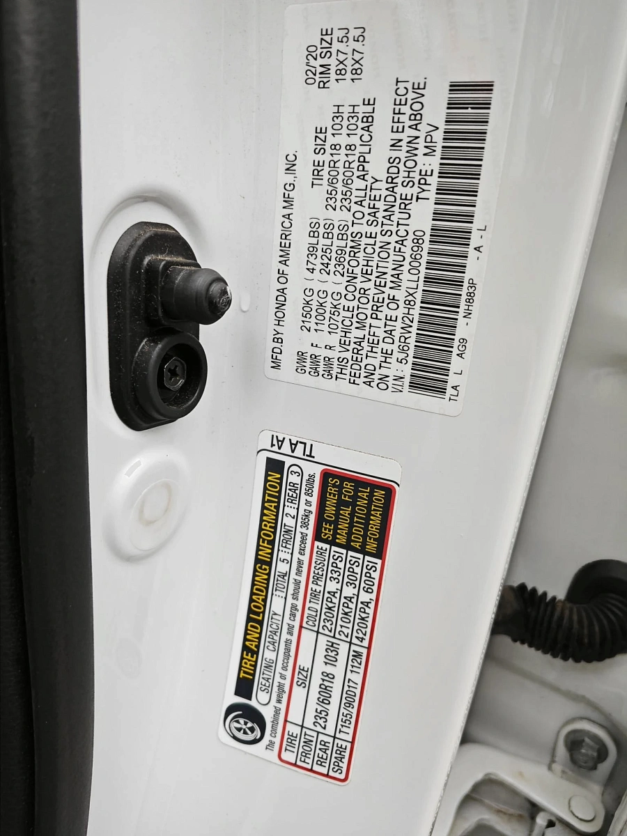 Honda CR-V, 2020г., полный привод, вариатор