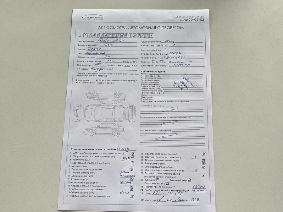 Geely Atlas, 2019г., передний привод, автомат
