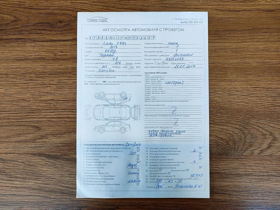 Lada (ВАЗ) XRAY, 2017г., передний привод, механика