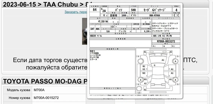 Toyota Passo, 2016г., передний привод, вариатор