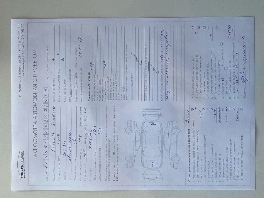 Renault Sandero, 2018г., передний привод, автомат