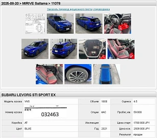 Subaru Levorg, 2022г, полный привод, вариатор
