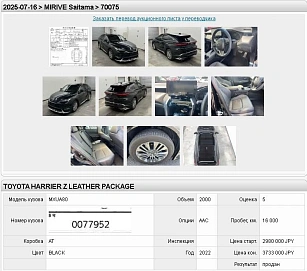 Toyota Harrier, 2022г, передний привод, вариатор