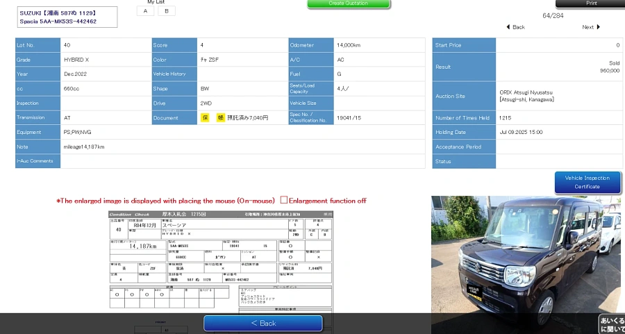 Suzuki Spacia, 2022г., передний привод, вариатор