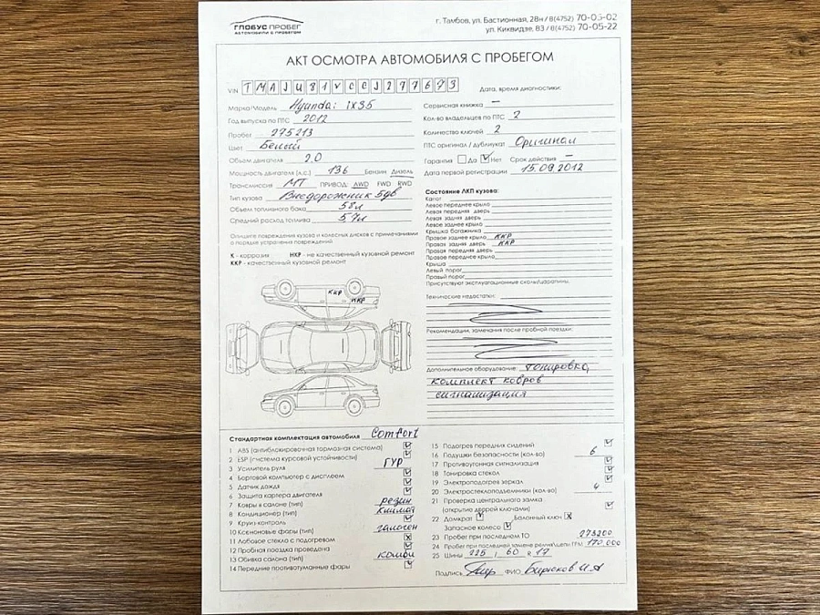 Hyundai ix35, 2012г., передний привод, механика