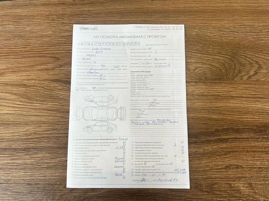 Lada (ВАЗ) Granta, 2019г., передний привод, механика