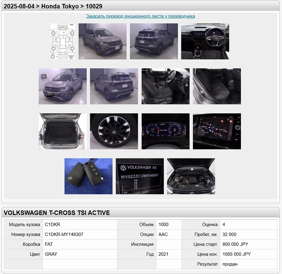 Volkswagen T-Cross, 2021г., передний привод, робот