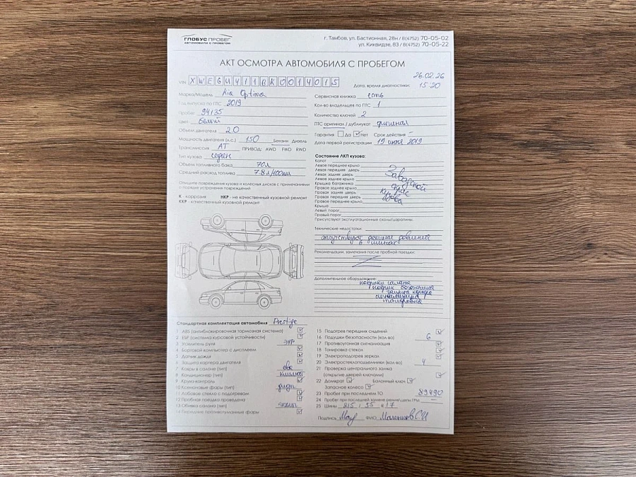 Kia Optima, 2019г., передний привод, автомат