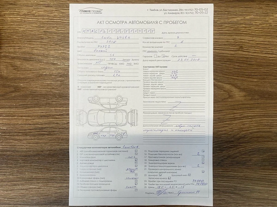 Lada (ВАЗ) Vesta, 2018г., передний привод, механика